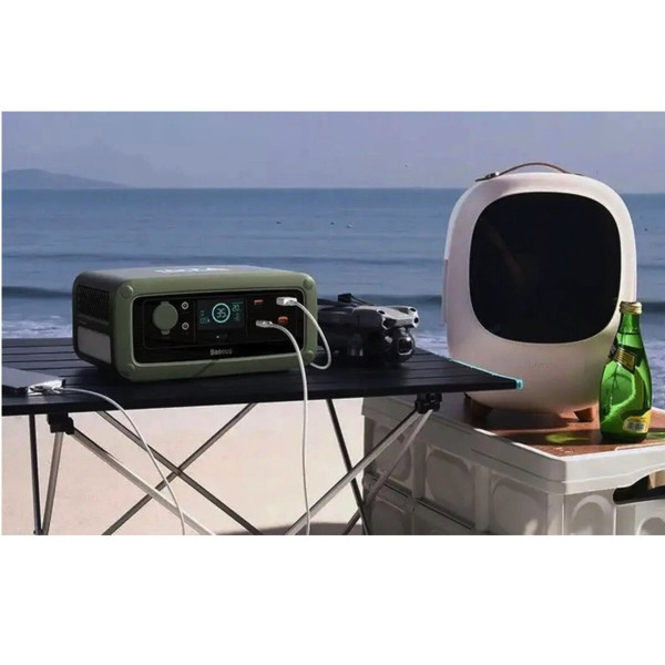 Портативна зарядна станція Baseus ioTa Series Portable Power Station 450W (DE/EU 220V) Cold Green