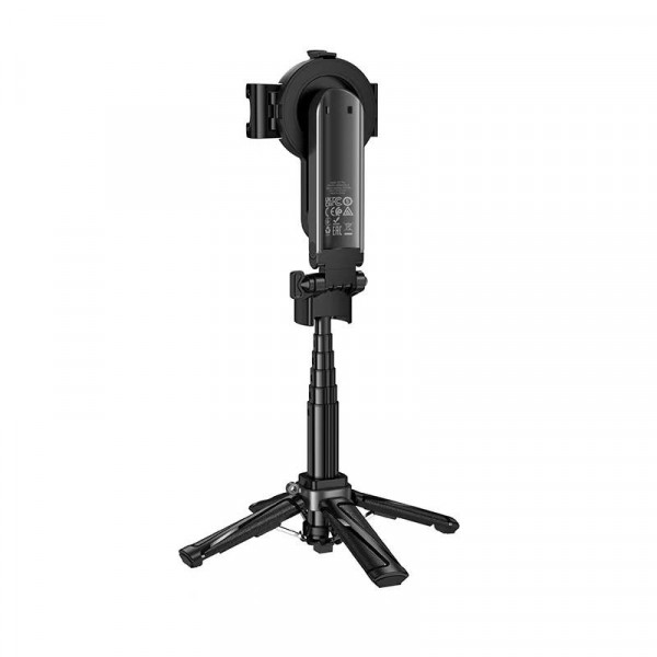 Селфі-монопод HOCO K27 Pro Magic mini live broadcast stand(pull clip+magnetic focusing version) Black (6942007668743)