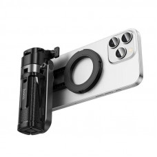 Селфі-монопод HOCO K27 Pro Magic mini live broadcast stand(pull clip+magnetic focusing version) Black (6942007668743)
