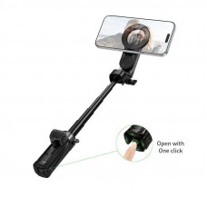 Селфі-монопод HOCO K27 Pro Magic mini live broadcast stand(pull clip+magnetic focusing version) Black (6942007668743)