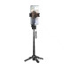 Селфі-монопод HOCO K27 Pro Magic mini live broadcast stand(pull clip+magnetic focusing version) Black (6942007668743)
