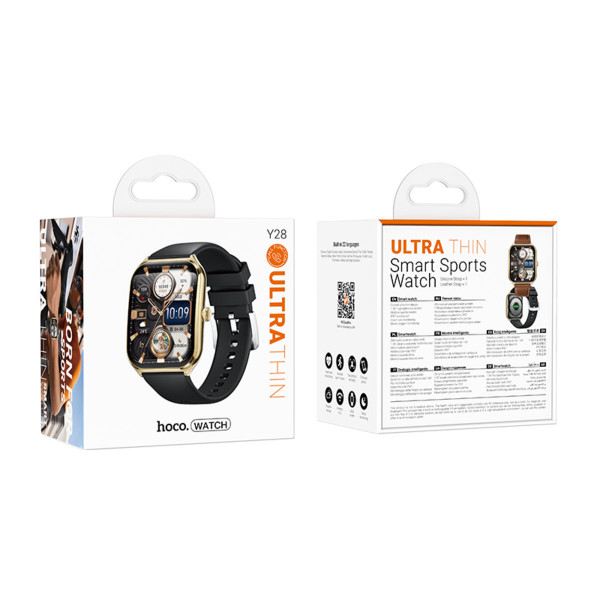 Смарт-годинник HOCO Y28 AMOLED Smart sports watch (call version) Gold