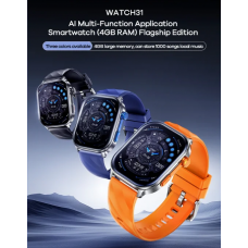 Смарт-годинник REMAX AI WATCH 31 (4GB RAM) 51mm. 400 mAh. IP68 Tarnish (6954851259763)