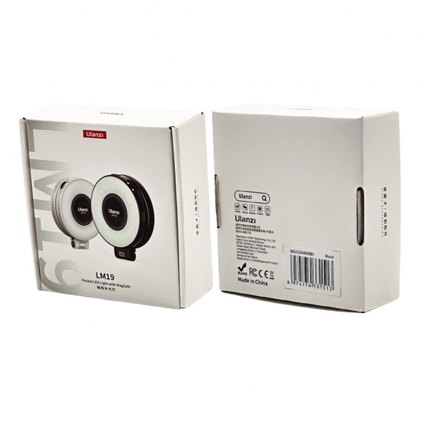 Світло для айфона магнітне Ulanzi LM19 Magsafe Fill Light Black (L049GBB1 LM19) (L049GBB1)