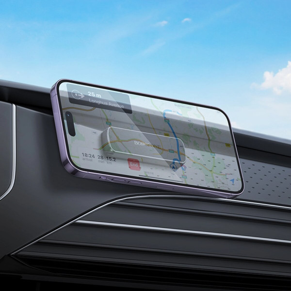 Тримач для мобільного BOROFONE BH121 Eternal magnetic car holder Чорний Gray