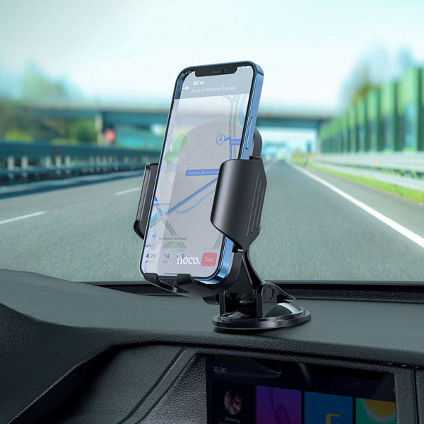 Тримач для мобільного HOCO CA82 Just fast suction cup car holder Чорний