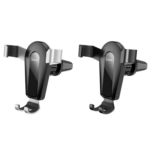 Тримач для мобільного HOCO CA92 Gold shield air outlet gravity holder Black