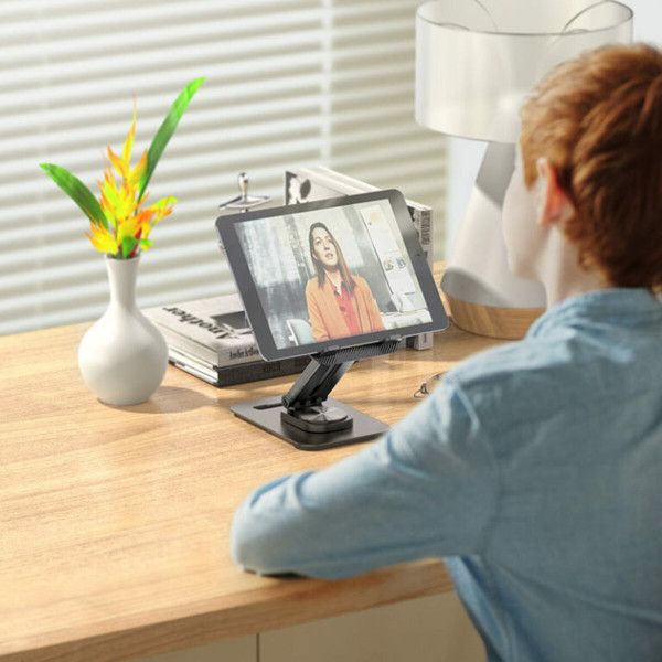 Тримач для мобільного HOCO PH48 Fun dual axis 360 rotating tablet desktop holder Чорний