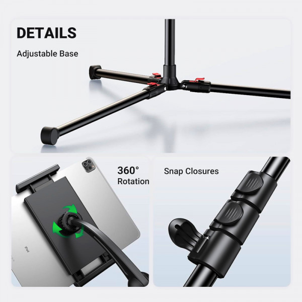 Тримач для телефона UGREEN LP585 Tablet and Phone Tripod Stand (UGR-15647) (UGR-15647)