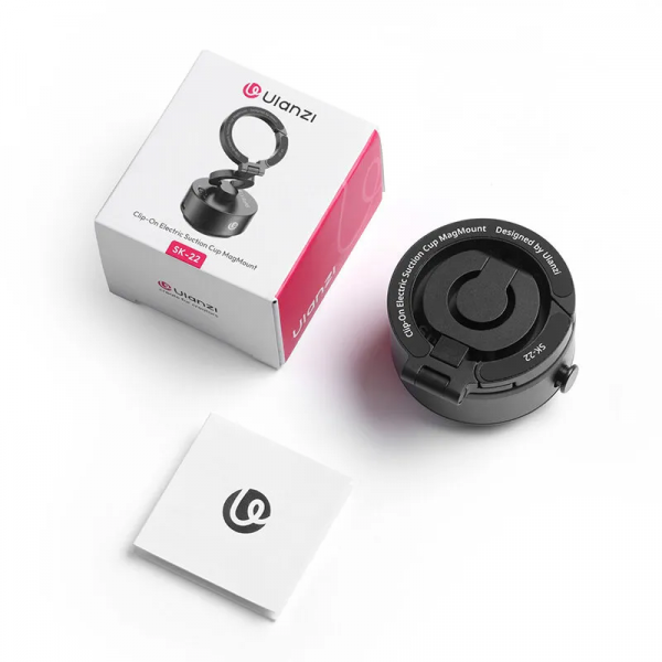 Тримач з електроприсоскою Ulanzi ULANZI SK-22 Electric suction cup bracket for mobile phones Black (M096)