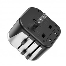 УЗП HOCO AC5 Level dual port universal conversion charger Black (6931474778284)