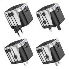 УЗП HOCO AC5 Level dual port universal conversion charger Black (6931474778284)