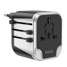 УЗП HOCO AC5 Level dual port universal conversion charger Black (6931474778284)