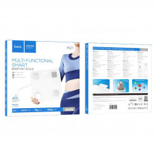 Ваги підлогові HOCO HI21 Smart body fat scale White (6942007624121)