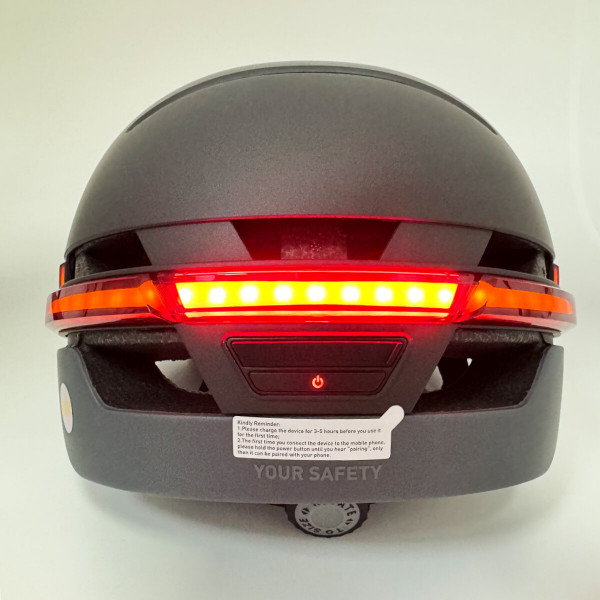 Захисний шолом Livall BH51M NEO (M) Чорний (54-58см), акустика, мікрофон, сигнали поворотів та стопів, додаток, пульт BR80, Блакитнийtooth