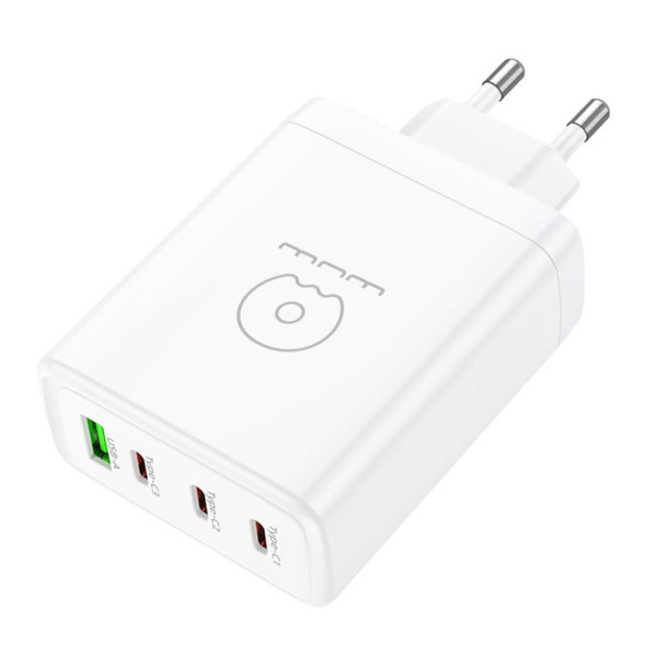 Зарядний пристрій WUW-C158 1USB 3Type-C PD100W білий