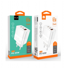 Зарядний пристрій WUW-C199 PD65W+PD20W+QC18W GaN C білий