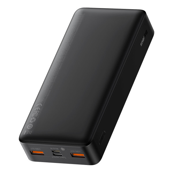 Зовнішній акумулятор Baseus Bipow Digital Display Power bank 20000mAh 20W Black