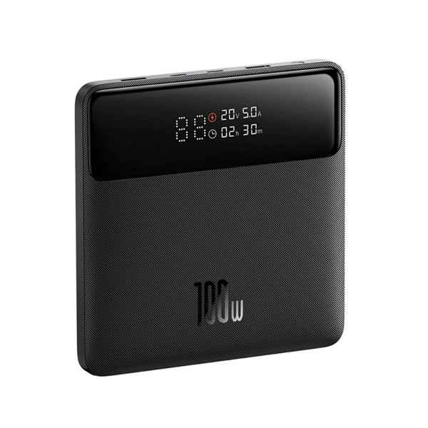 Зовнішній акумулятор Baseus Blade Power Digital Display Fast Charging Power Bank HD Edition 20000mAh 100W Black