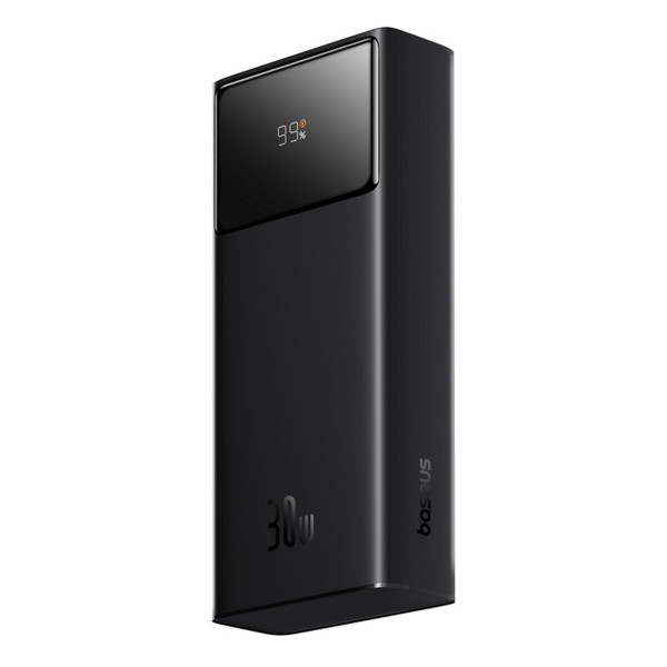 Зовнішній акумулятор Baseus Star-Lord Digital Display Fast Charging Power Bank 20000mAh 30W Cluster Black（With Simple Series Charging Cable USB to Typ