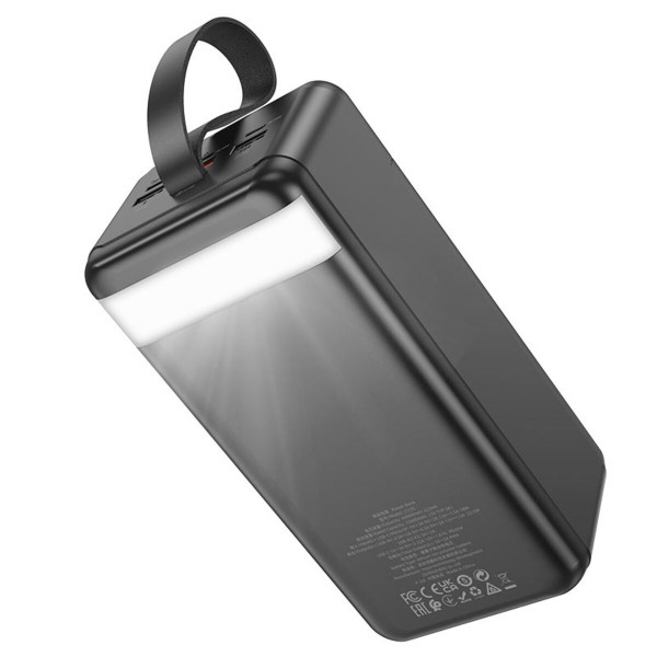 Зовнішній акумулятор HOCO J123C Element 22.5W+PD20W fully compatible power bank with digital display(60000mAh) Чорний