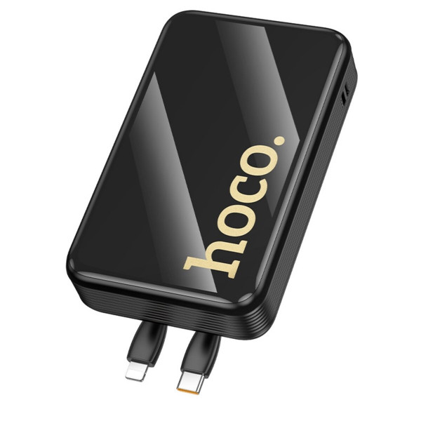 Зовнішній акумулятор HOCO Q37A Graceful 22.5W+PD20W power bank with two cables(20000mAh) Black