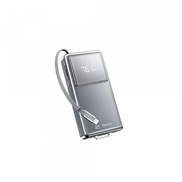 Зовнішній акумулятор REMAX 45W fast chaging Type-C telescopic cable power bank 20000mAh FCP-30 Tarnish (6954851250913)