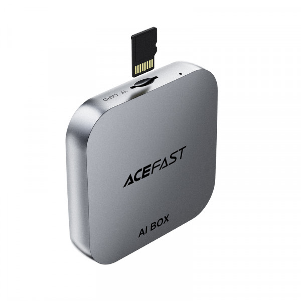 Адаптер ACEFAST QC2 AI Box CarPlay wireless adapter for car Metal Gray (6974316285830)