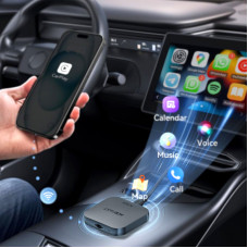 Адаптер ACEFAST QC2 AI Box CarPlay wireless adapter for car Metal Gray (6974316285830)