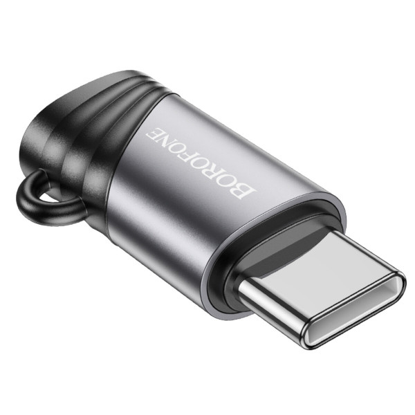Адаптер BOROFONE BV20 Type-C male to iP female adapter Чорний