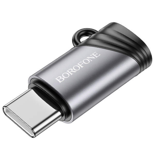 Адаптер BOROFONE BV20 Type-C male to iP female adapter Чорний