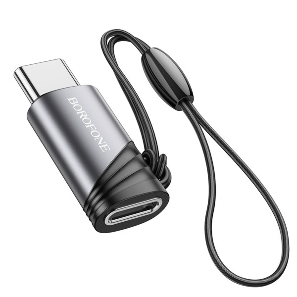 Адаптер BOROFONE BV20 Type-C male to iP female adapter Чорний