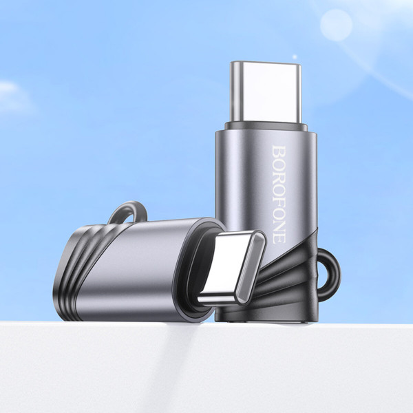 Адаптер BOROFONE BV20 Type-C male to iP female adapter Чорний