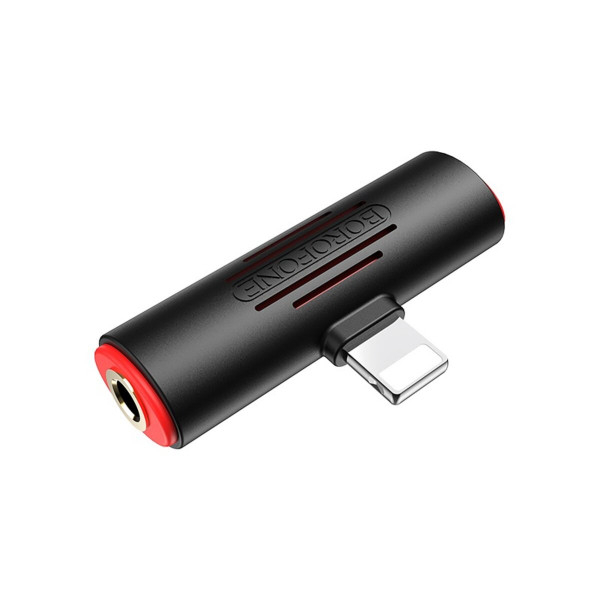 Адаптер BOROFONE BV7 Light Lightning digital 3.5 audio converter Black