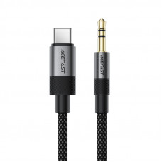 Аудіокабель ACEFAST J11 Type-C to 3.5mm male, nylon braid, 1m, Black (6974316285274)