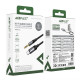 Аудіокабель ACEFAST J11 Type-C to 3.5mm male, nylon braid, 1m, Black (6974316285274)