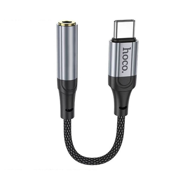 Аудiокабель HOCO LS36 Fresh Digital Type-C to 3.5 audio converter Чорний