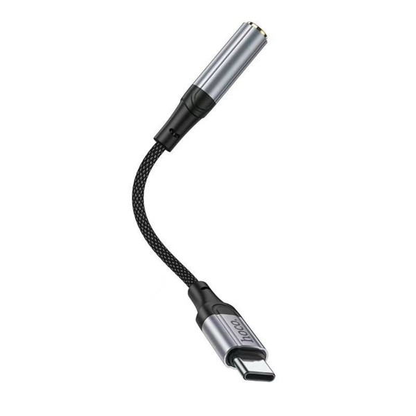 Аудiокабель HOCO LS36 Fresh Digital Type-C to 3.5 audio converter Чорний