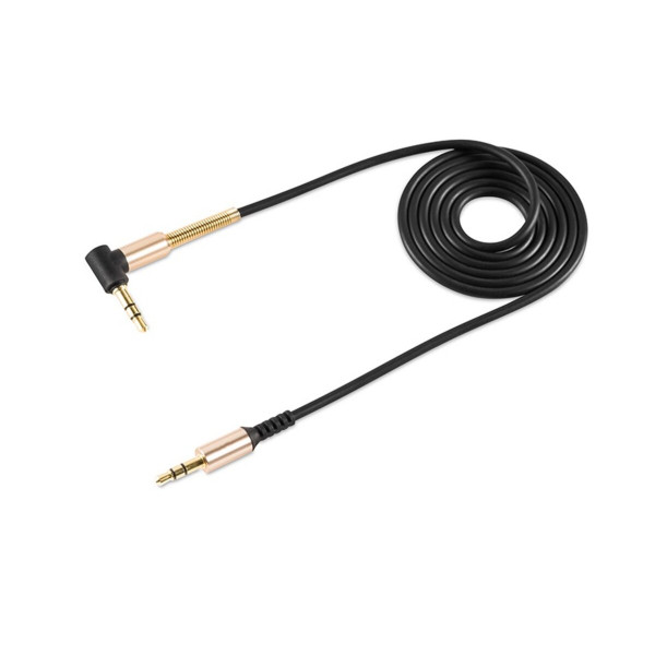 Аудіокабель HOCO UPA02 AUX Spring Audio cable Чорний