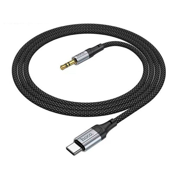 Аудiокабель HOCO UPA26 Fresh digital audio conversion cable Type-C Чорний