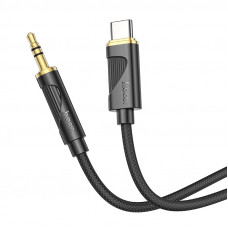 Аудiокабель HOCO UPA30 Friend digital audio conversion cable Type-C Black (6942007625524)