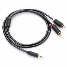 Аудіокабель UGREEN AV102 3.5mm Male to 2 RCA Male Audio Cable 5m Gray (UGR-10513)