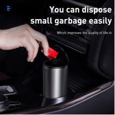 Автомобільний сміттєвий контейнер Baseus Gentleman Style Vehicle-mounted Trash Can（Bag1 roll/30）Dark gray