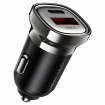 Автомобільний зарядний пристрій ACEFAST B19 PD30W (USB-C+USB-A) car charger metal gray (6974316287155)