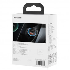 Автомобільний зарядний пристрій Baseus Golden Contactor Max Dual Fast Charger Car Charger U+U 60W Dark Gray (CGJM000013)