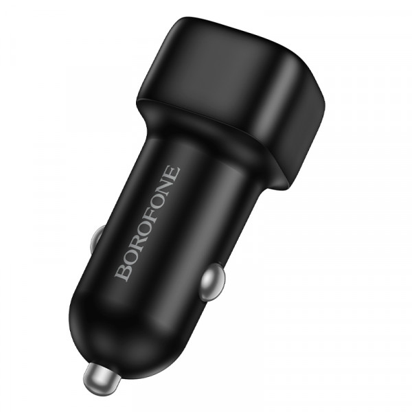 Автомобільний зарядний пристрій BOROFONE BZ34 Cloud single port QC3.0 car charger Black (6941991122255)