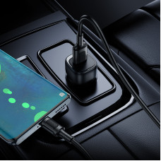 Автомобільний зарядний пристрій BOROFONE BZ34 Cloud single port QC3.0 car charger Black (6941991122255)