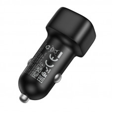 Автомобільний зарядний пристрій BOROFONE BZ34 Cloud single port QC3.0 car charger Black (6941991122255)