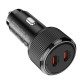 Автомобільний зарядний пристрій HOCO NZ14B Guerrero PD50W(2C) car charger Black (6942007620468)