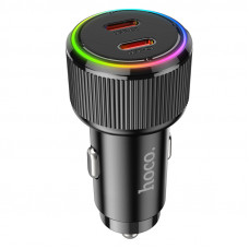 Автомобільний зарядний пристрій HOCO NZ14B Guerrero PD50W(2C) car charger Black (6942007620468)